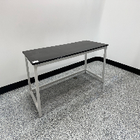 7' Black Stationary Lab Table image 0